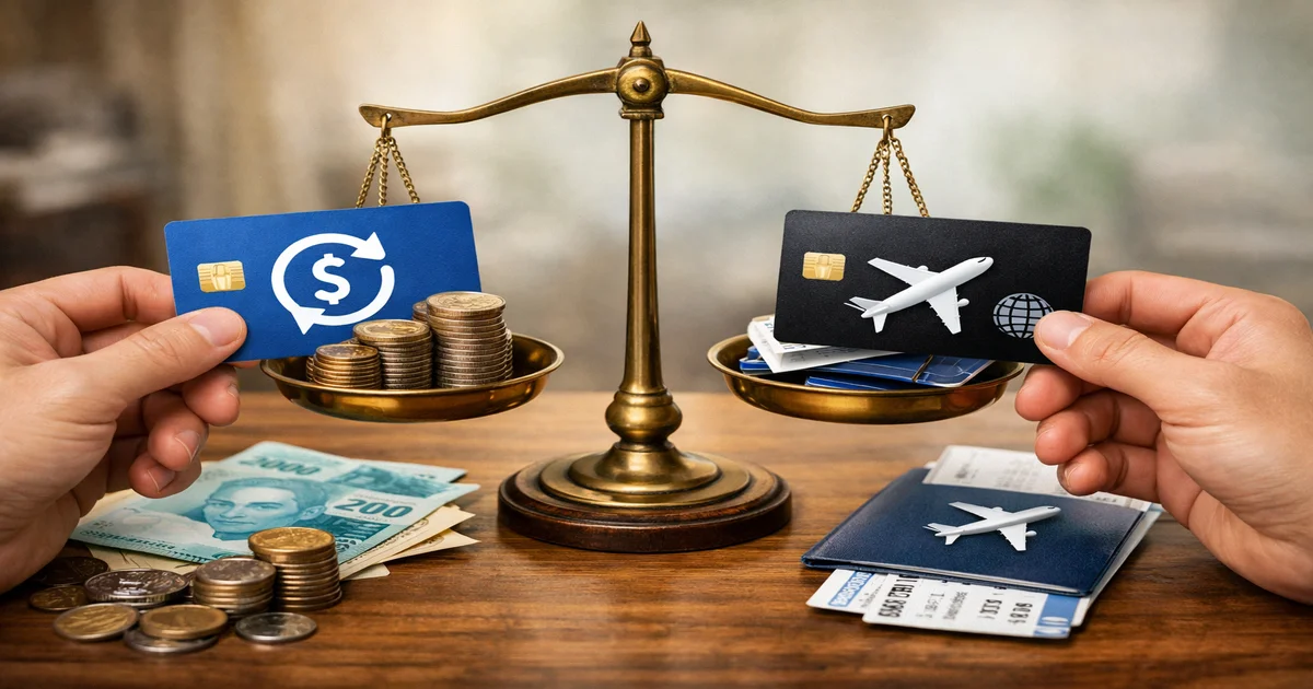 Imagem de capa de Cartão Cashback vs Cartão de Milhas: Qual Rende Mais?