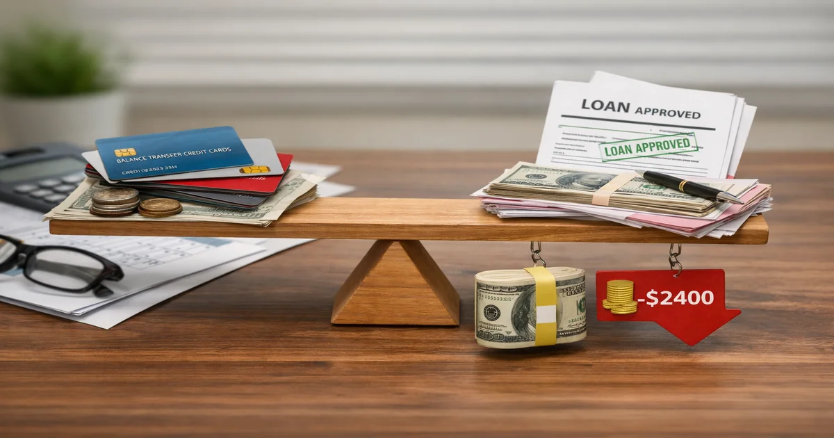 Cover image of Balance Transfer Cards vs Personal Loans: Which Saves More on Debt