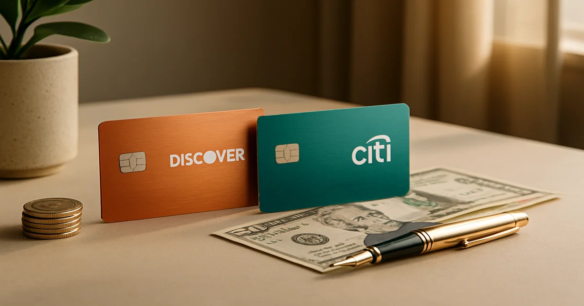 Cover image of Discover Card Cashback vs Citi Double Cash: Which Rewards Card Wins